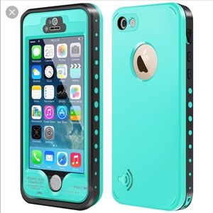 iPhone 5S/SE blue waterproof and dust proof case